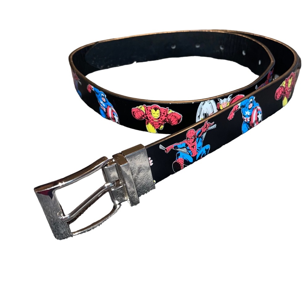 Marvel Kids Child’s/Boys Belt Size Large 28-30 Waist Size Simulated Leather